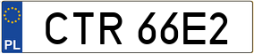 Trailer License Plate